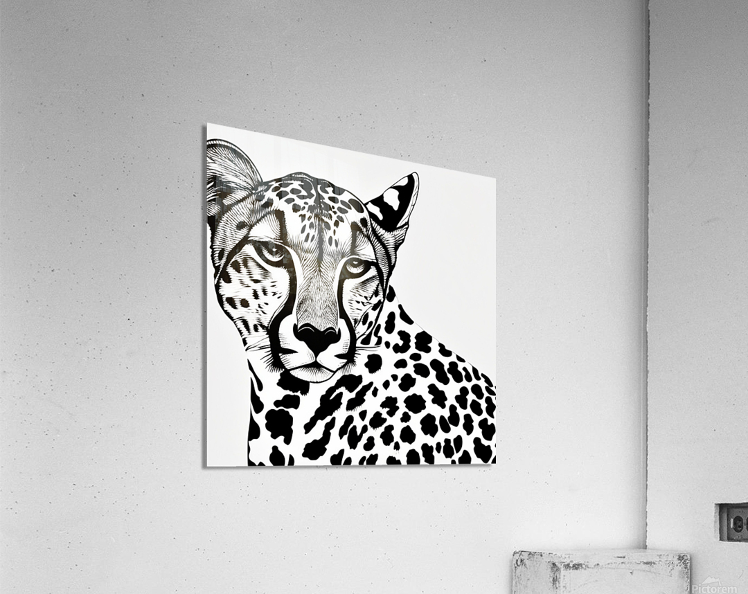 Alert. Line Art. Acrylic Print