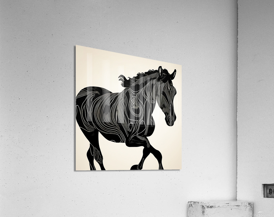 Black Stallion  Acrylic Print