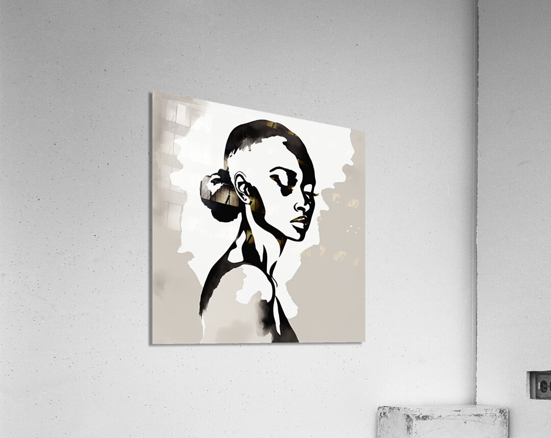 Silhouette of Strength Collection 1 - The Artful Mane 2 Acrylic Print