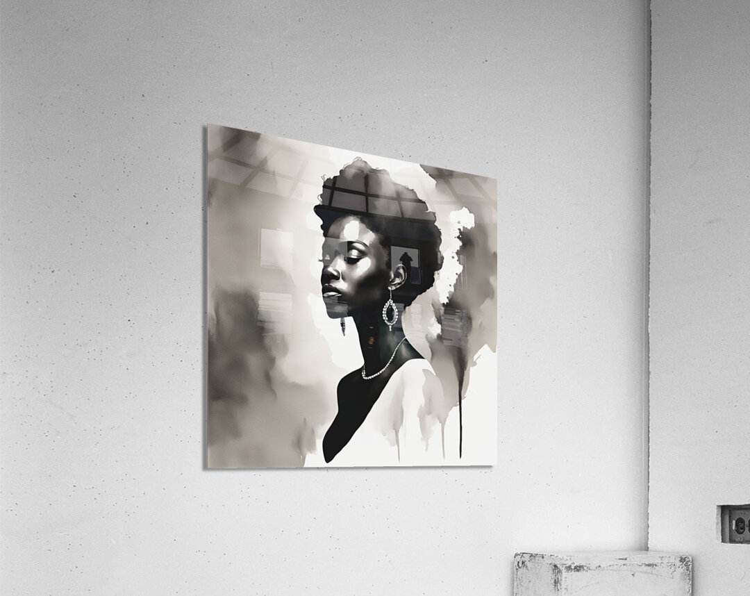 Silhouette of Strength Collection 1 - The Artful Mane 19 Acrylic Print