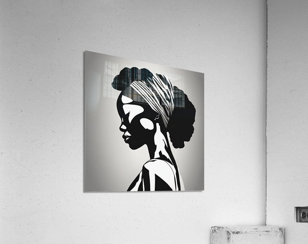 Silhouette of Strength Collection 1 - The Artful Mane 26 Acrylic Print