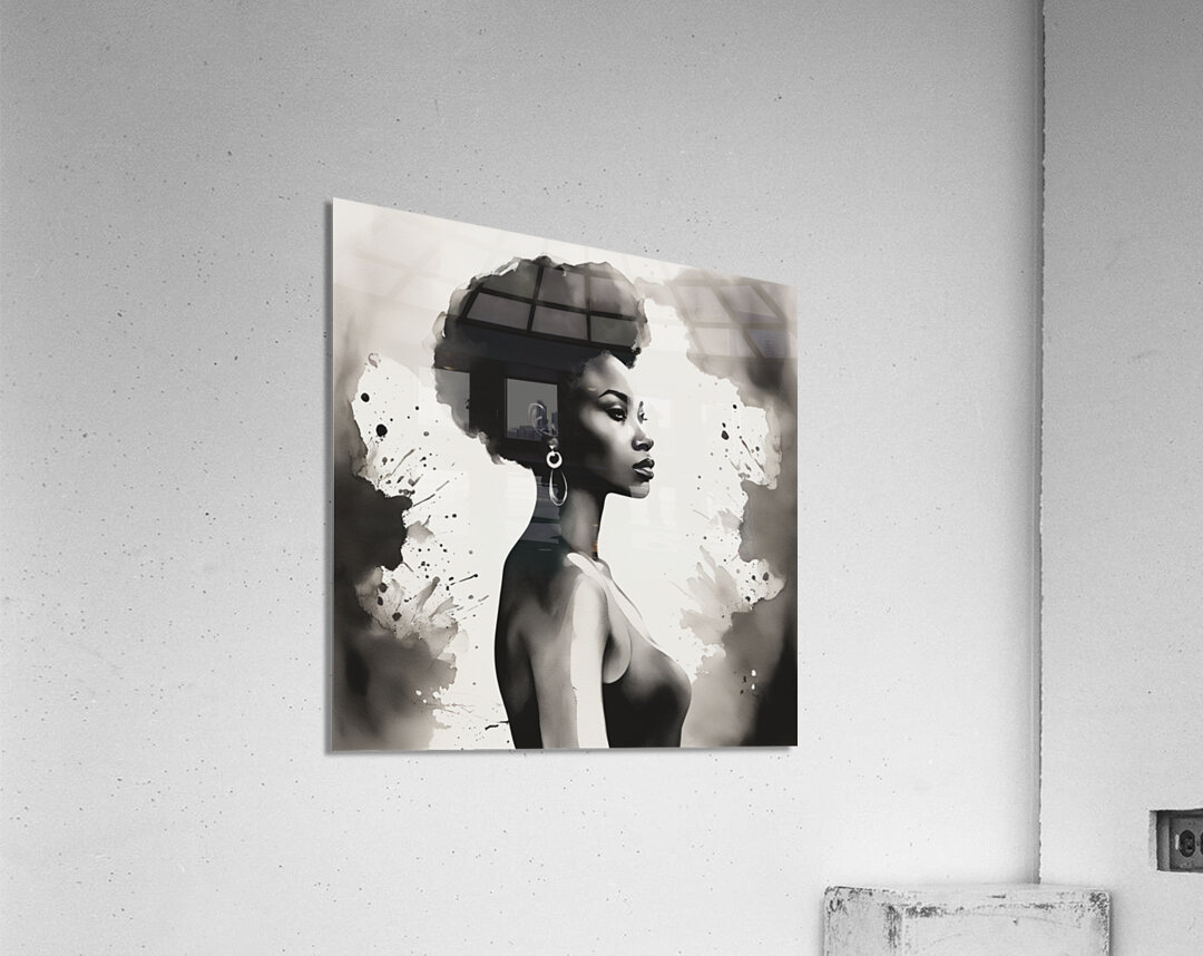 Silhouette of Strength Collection 1 - The Artful Mane 32 Acrylic Print