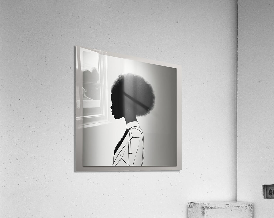 Silhouette of Strength Collection 1 - The Artful Mane 34 Acrylic Print