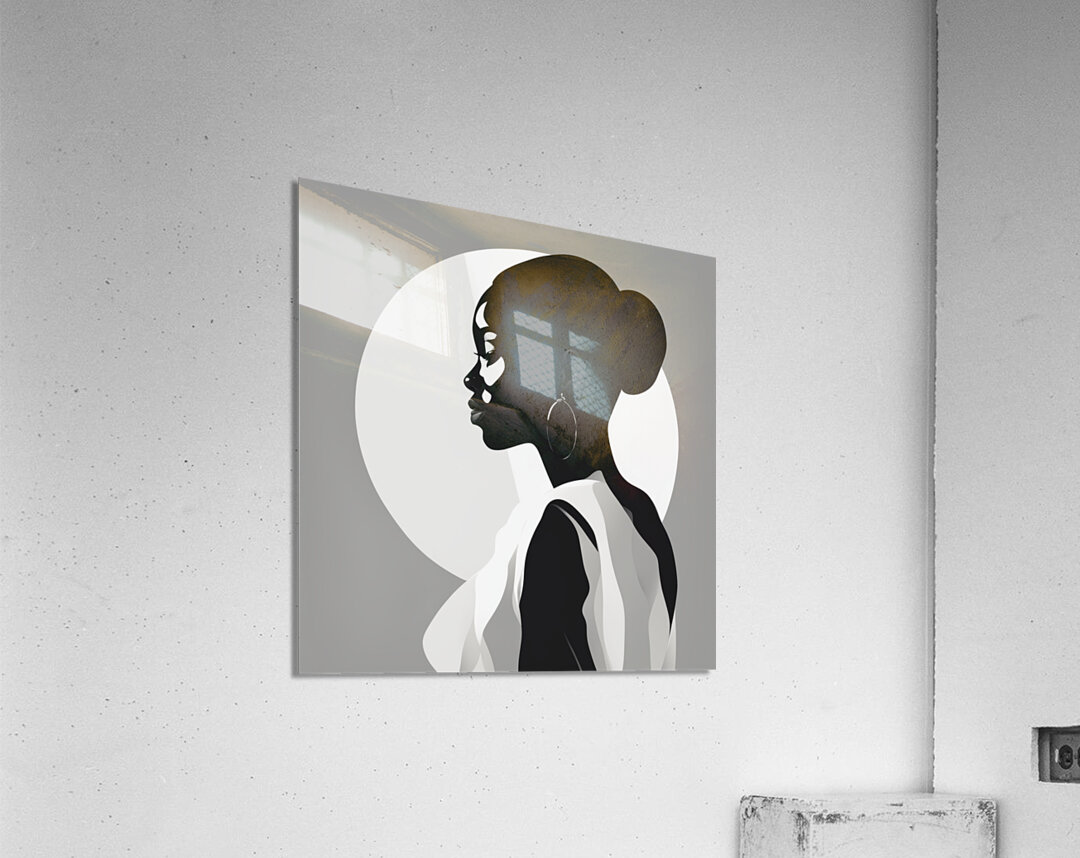 Silhouette of Strength Collection 1 - The Artful Mane 43 Acrylic Print