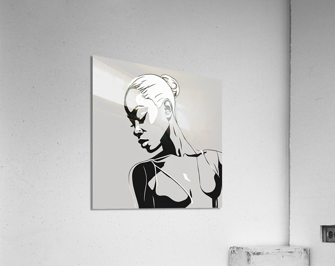 Silhouette of Strength Collection 1 - The Artful Mane 45 Acrylic Print