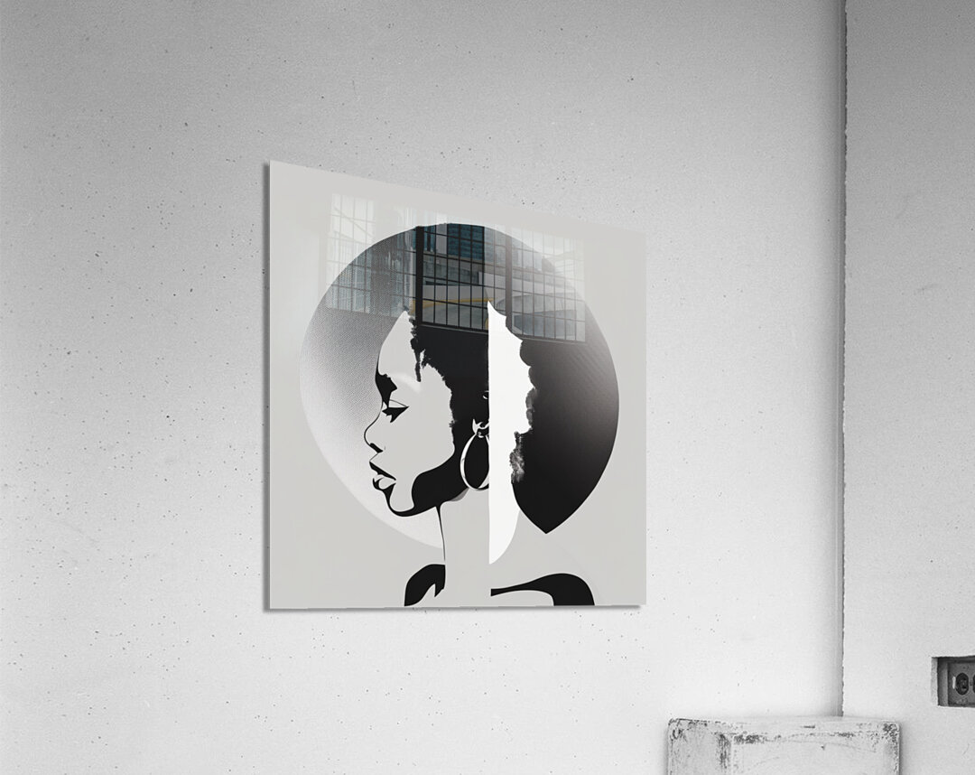 Silhouette of Strength Collection 1 - The Artful Mane 48 Acrylic Print