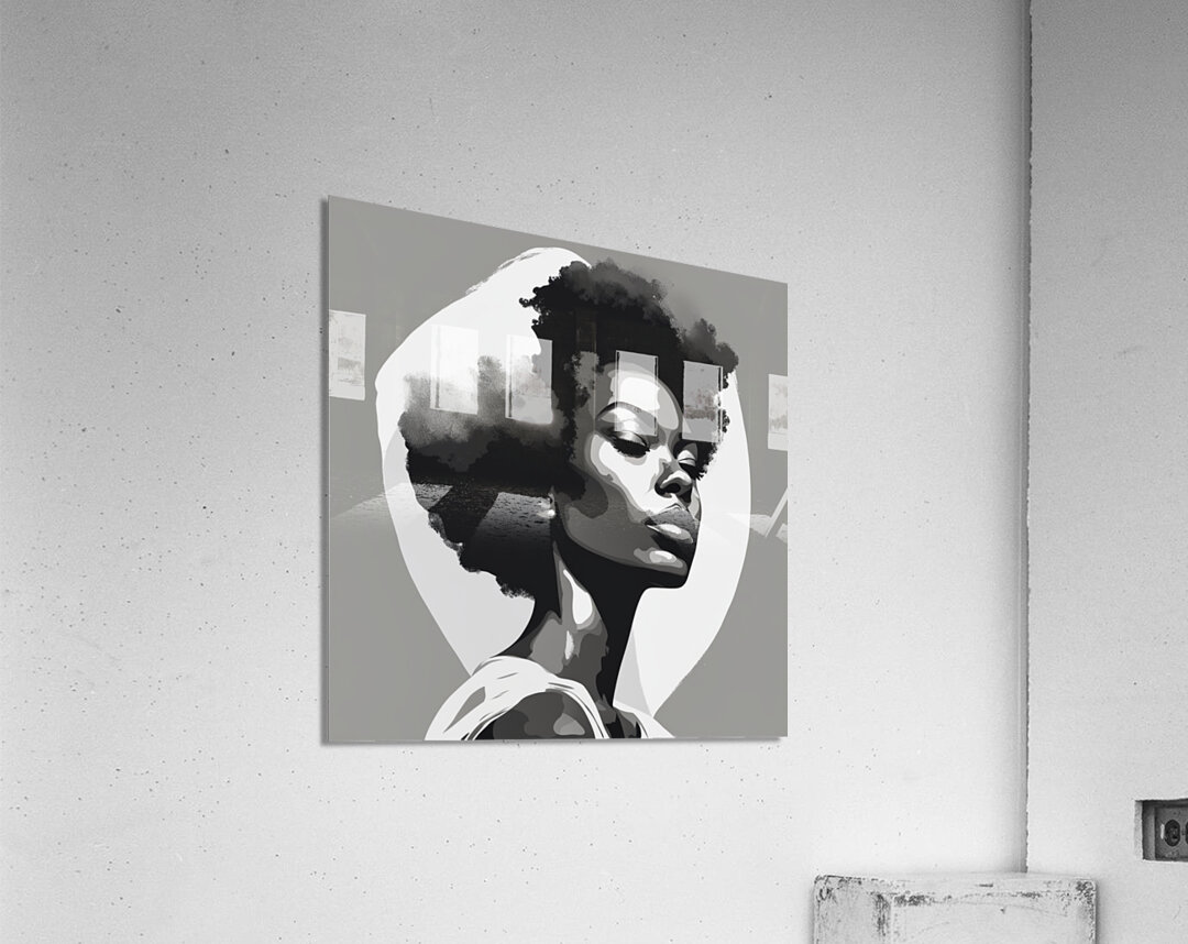 Silhouette of Strength Collection 1 - The Artful Mane 49 Acrylic Print