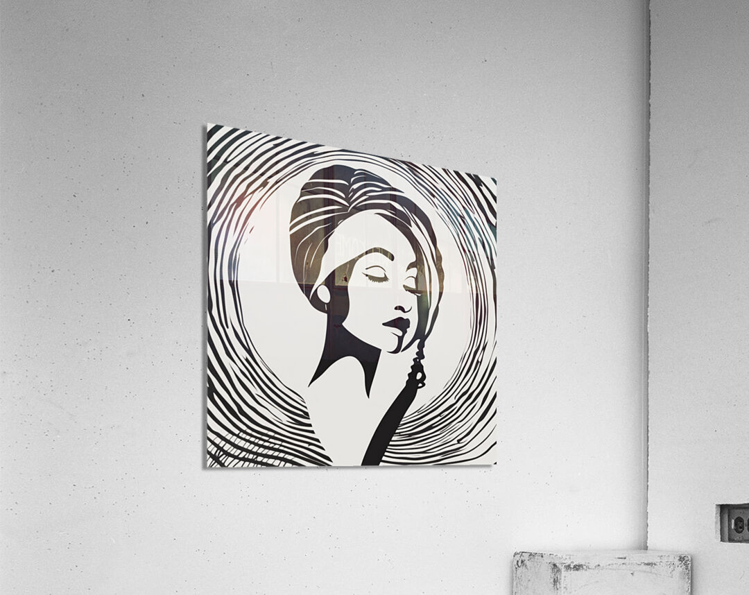 Silhouette of Strength Collection 1 - The Artful Mane 61 Acrylic Print