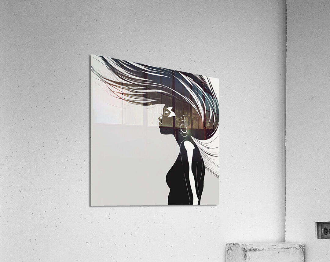 Silhouette of Strength Collection 1 - The Artful Mane 62 Acrylic Print