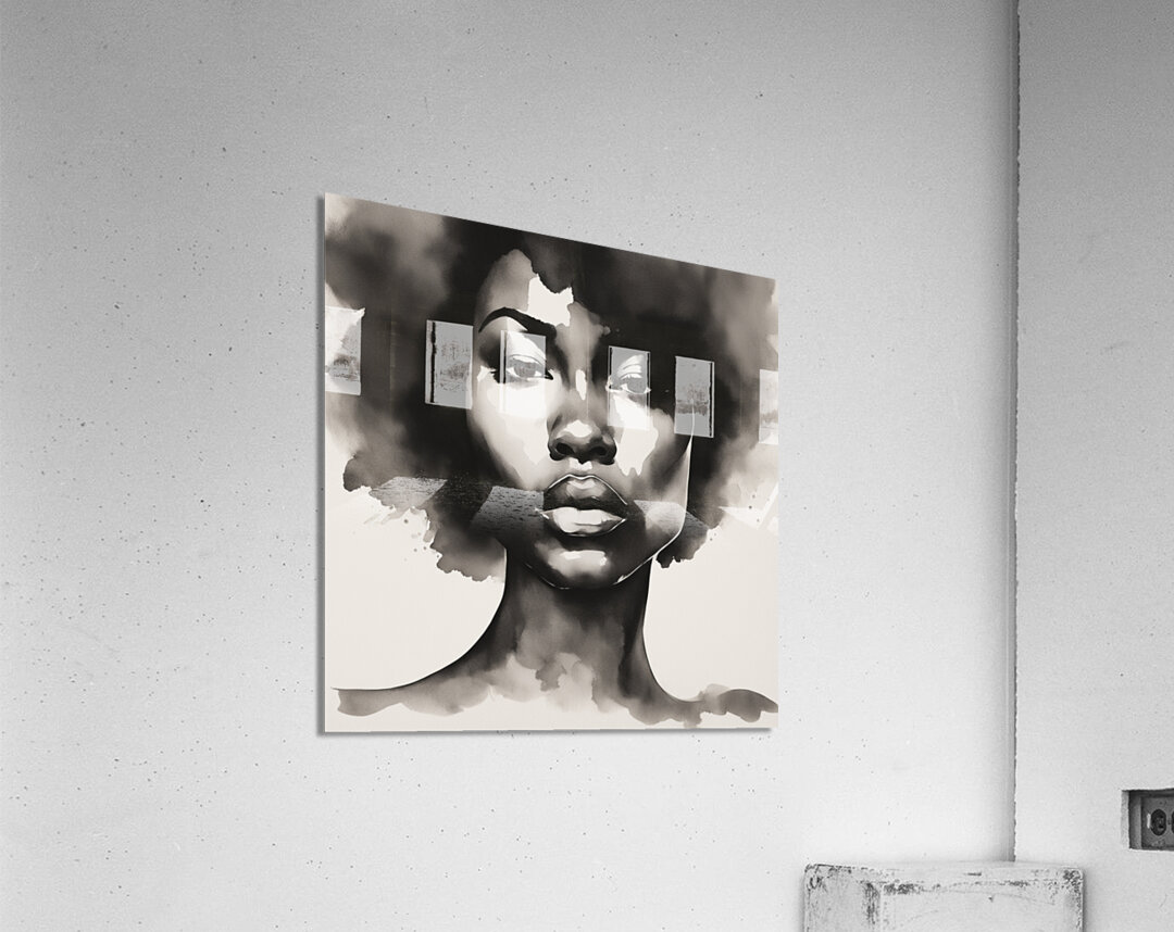 Silhouette of Strength Collection 1 - The Artful Mane 63 Acrylic Print