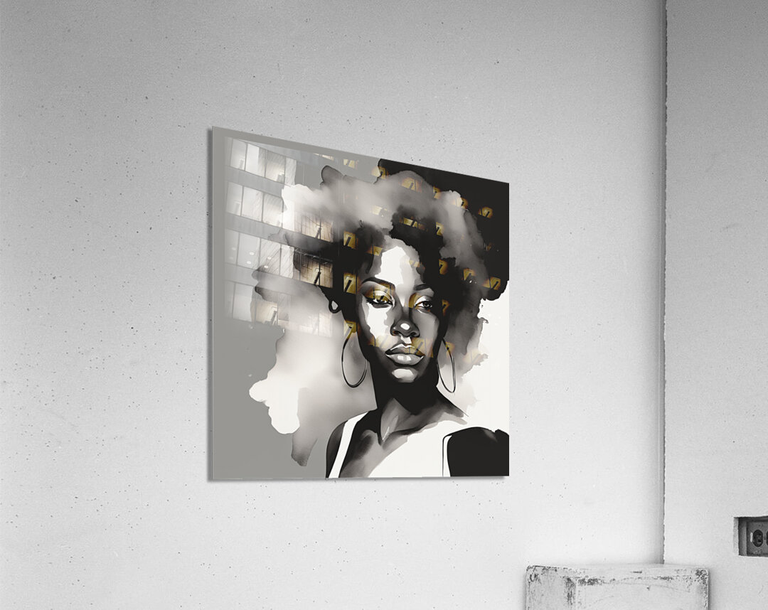 Silhouette of Strength Collection 1 - The Artful Mane 67 Acrylic Print