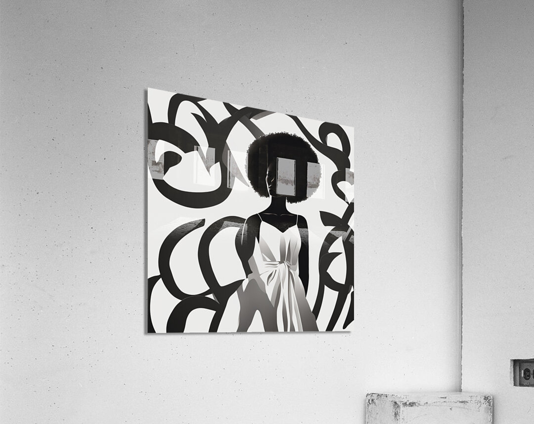 Silhouette of Strength Collection 2 - The Artful Mane 2 Acrylic Print