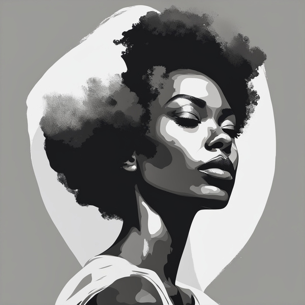 Silhouette of Strength Collection 1 - The Artful Mane 49 Digital Download