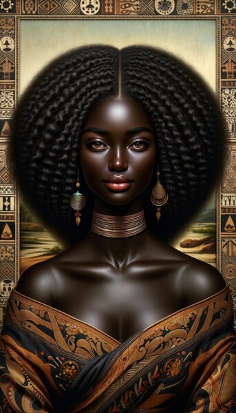 Black Mona Lisa Digital Download