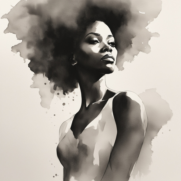 Silhouette of Strength Collection 1 - The Artful Mane 1 Print