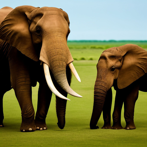 Elephant Love.  Print