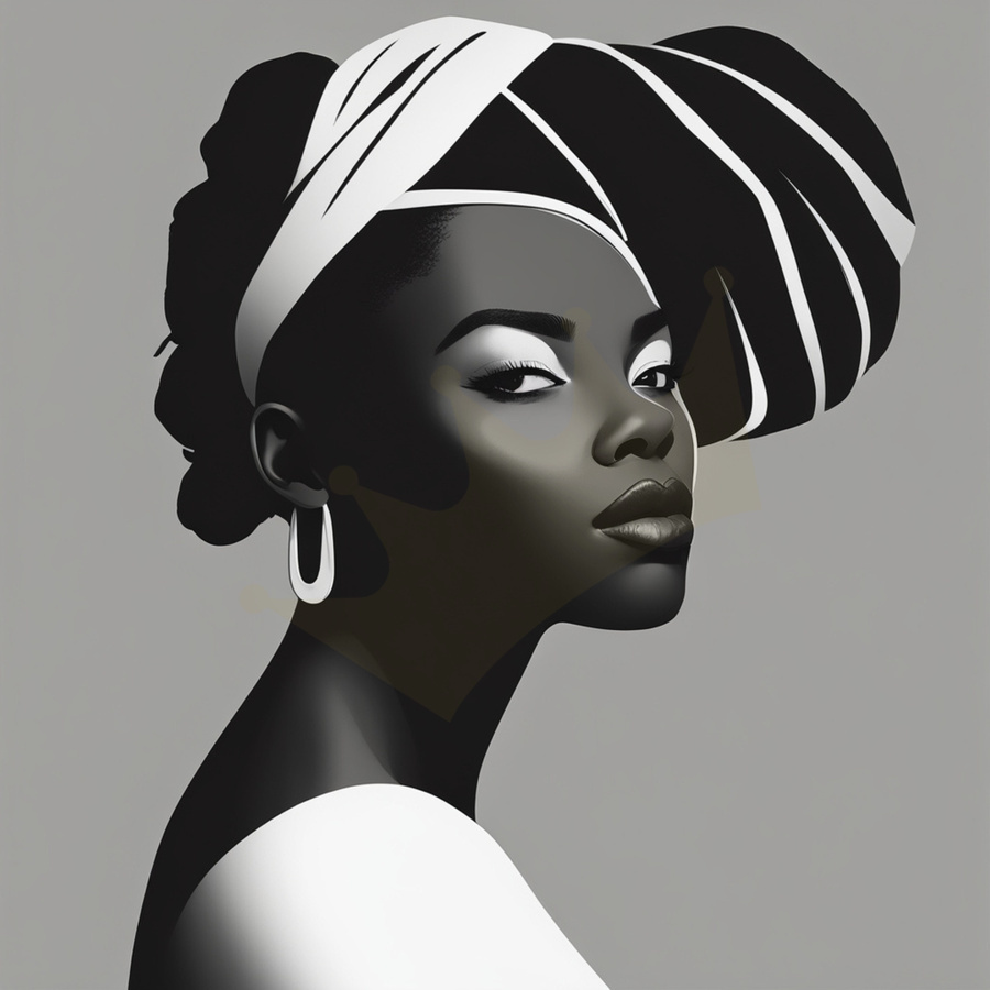 Silhouette of Strength Collection 1 - The Artful Mane 25  Print