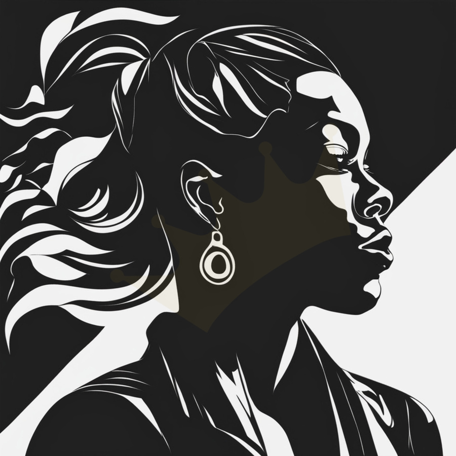 Silhouette of Strength Collection 1 - The Artful Mane 46  Print