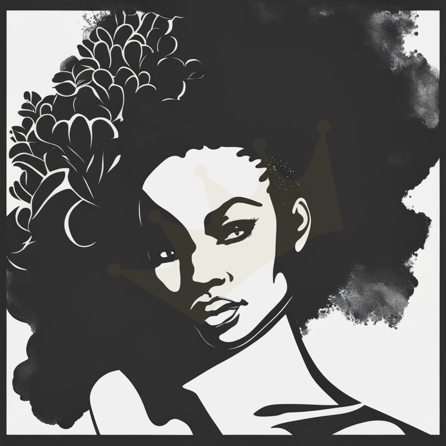 Silhouette of Strength Collection 2 - The Artful Mane 3  Print