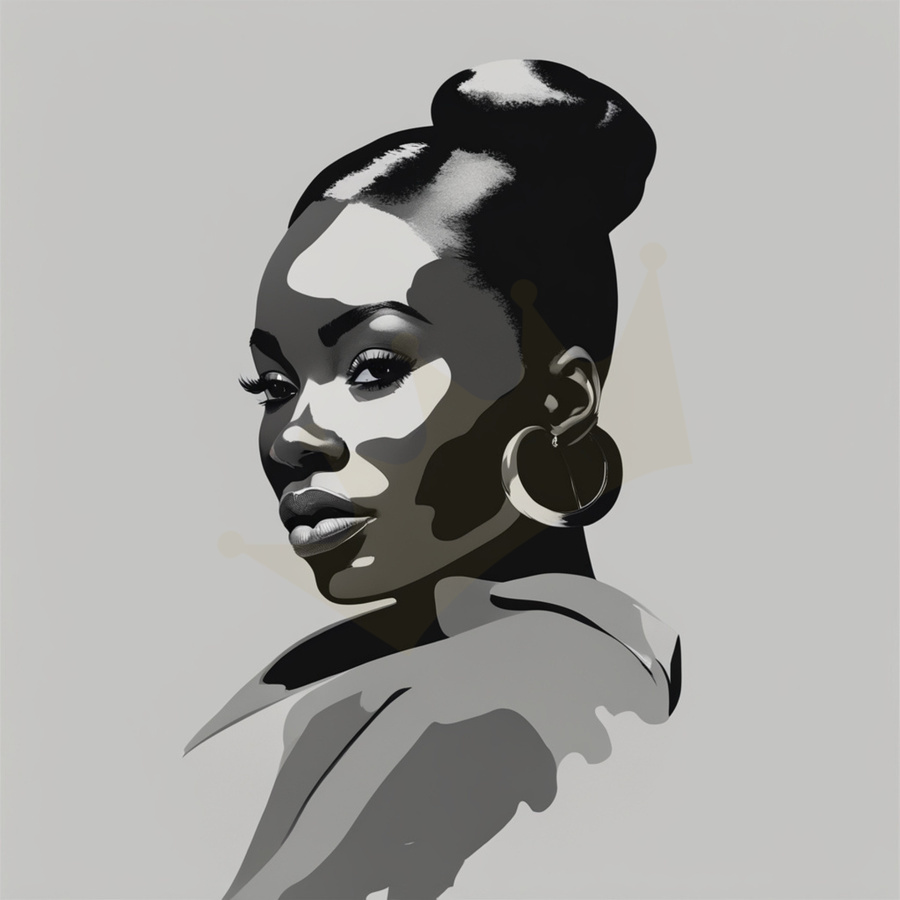 Silhouette of Strength Collection 2 - The Artful Mane 6  Print