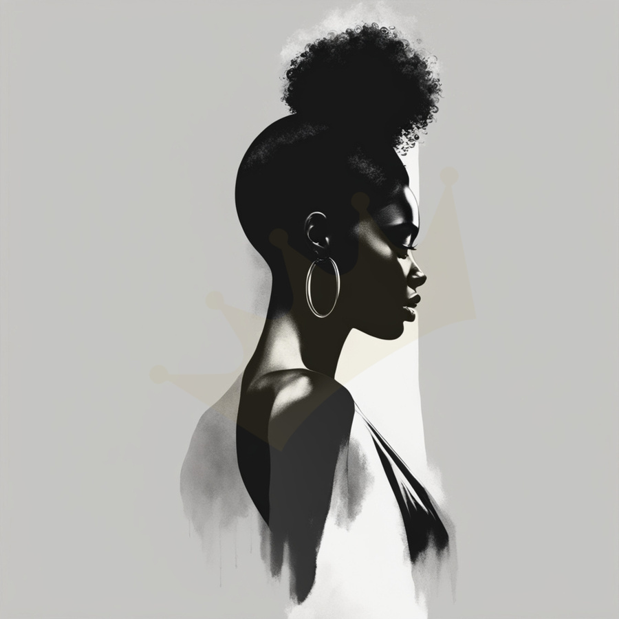 Silhouette of Strength Collection 2 - The Artful Mane 13  Print