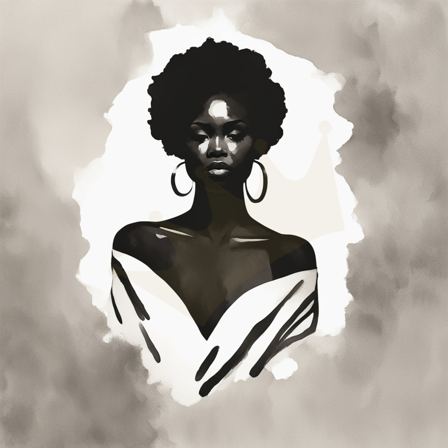 Silhouette of Strength Collection 1 - The Artful Mane 56  Print