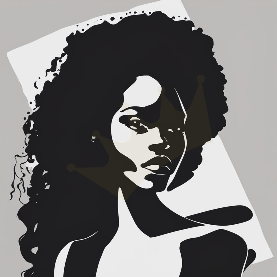 Silhouette of Strength Collection 2 - The Artful Mane 12  Print