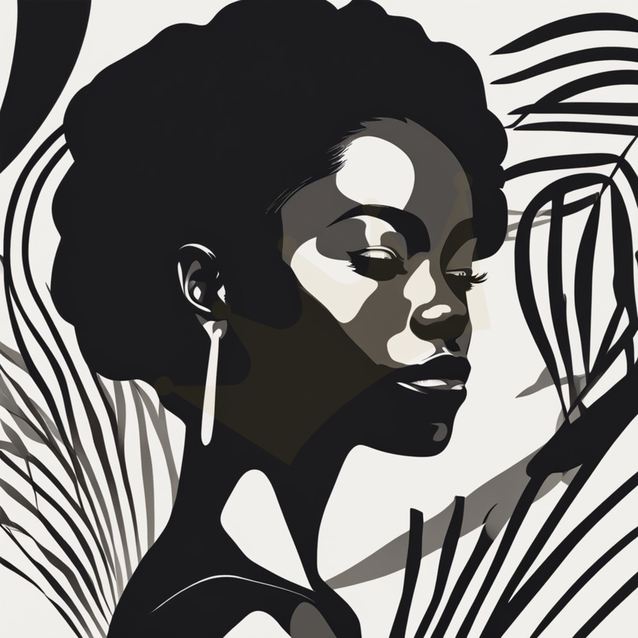 Silhouette of Strength Collection 2 - The Artful Mane 7  Print