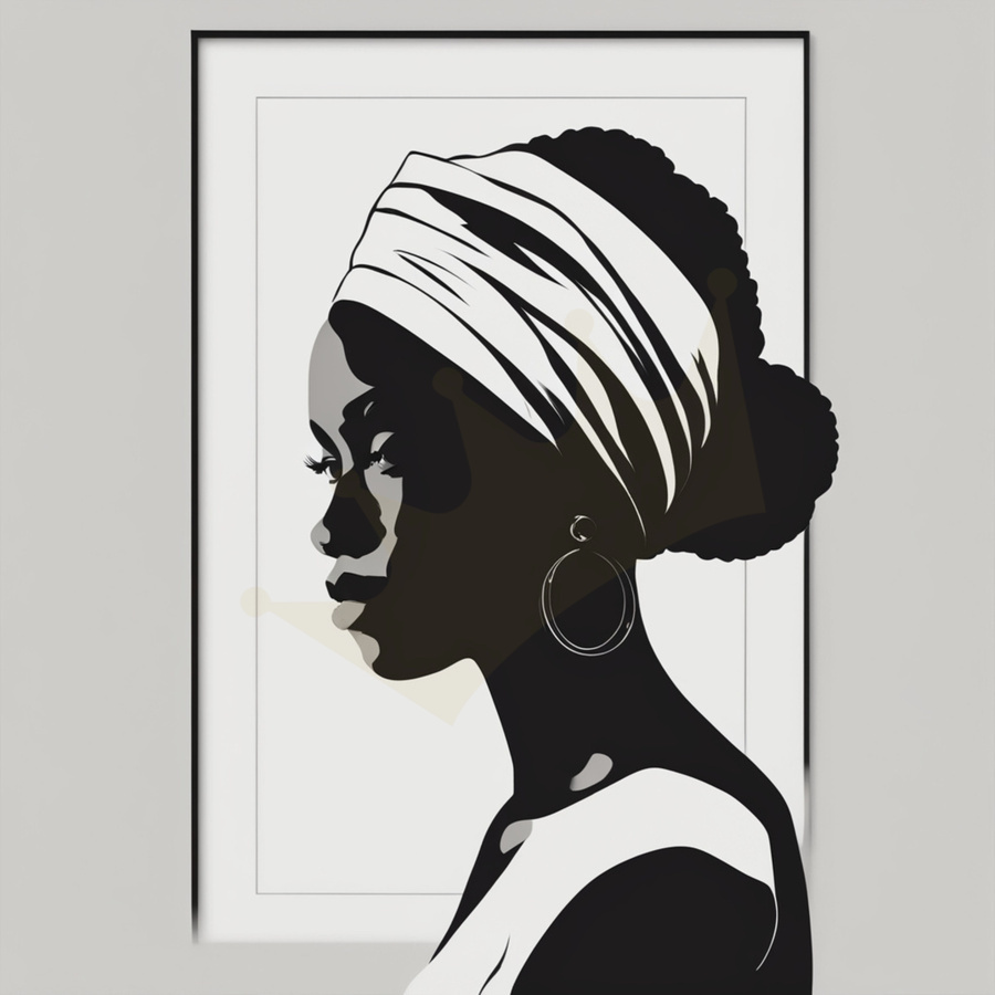 Silhouette of Strength Collection 2 - The Artful Mane 5  Print