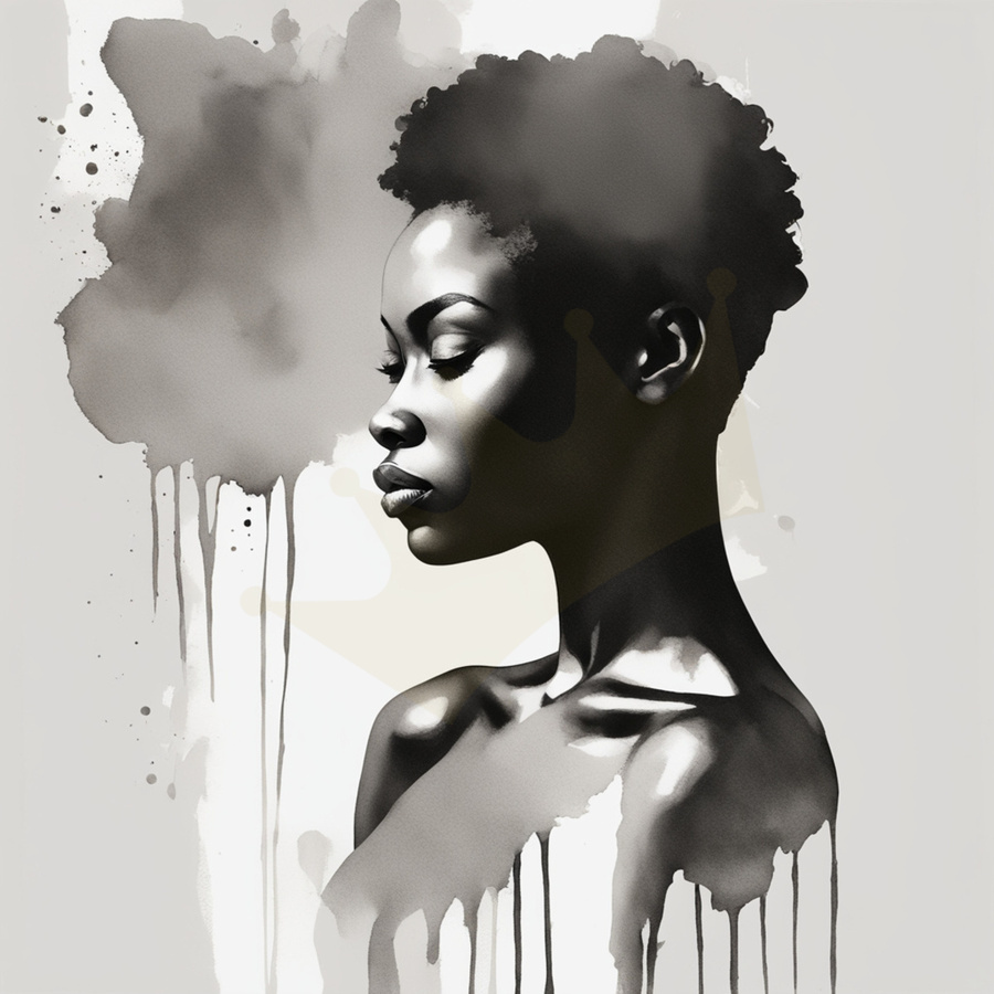 Silhouette of Strength Collection 1 - The Artful Mane 27  Print