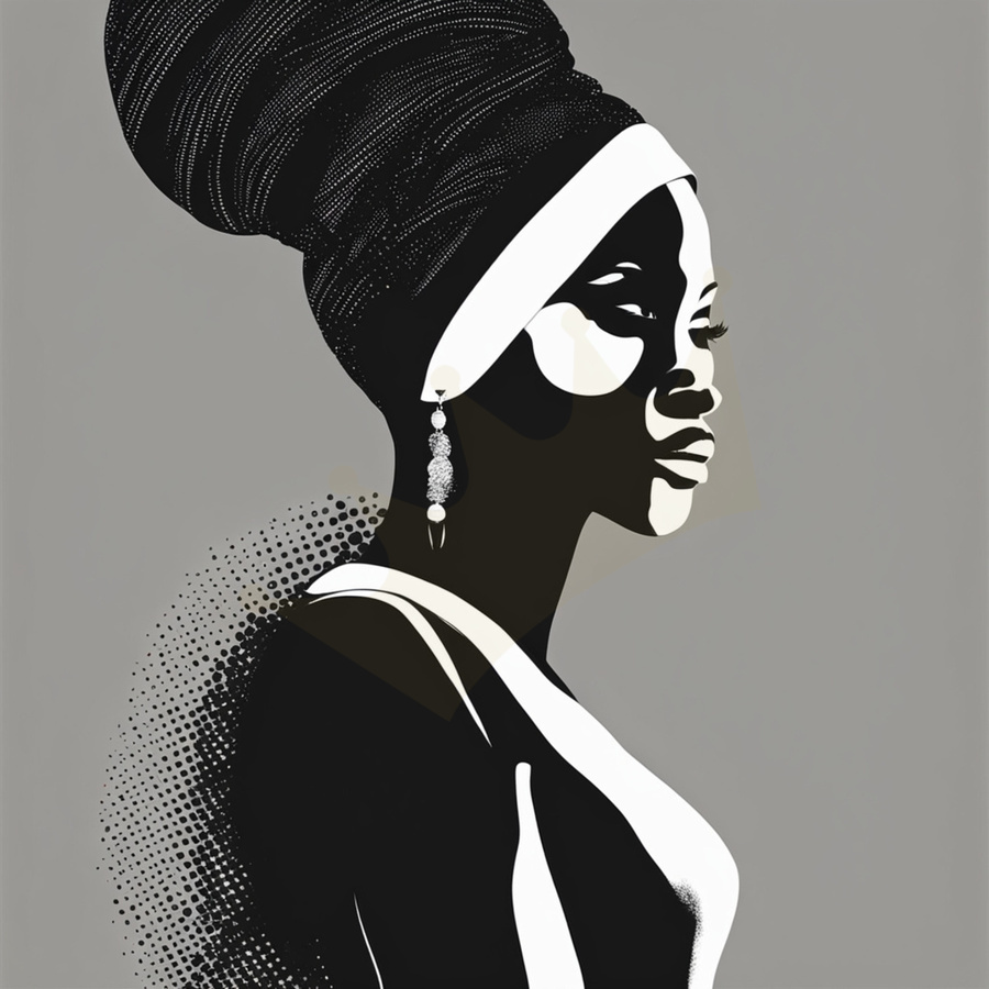 Silhouette of Strength Collection 1 - The Artful Mane 35  Print