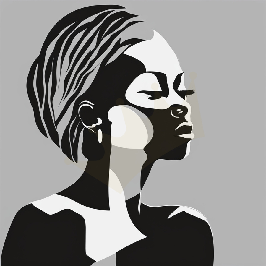 Silhouette of Strength Collection 1 - The Artful Mane 52  Print