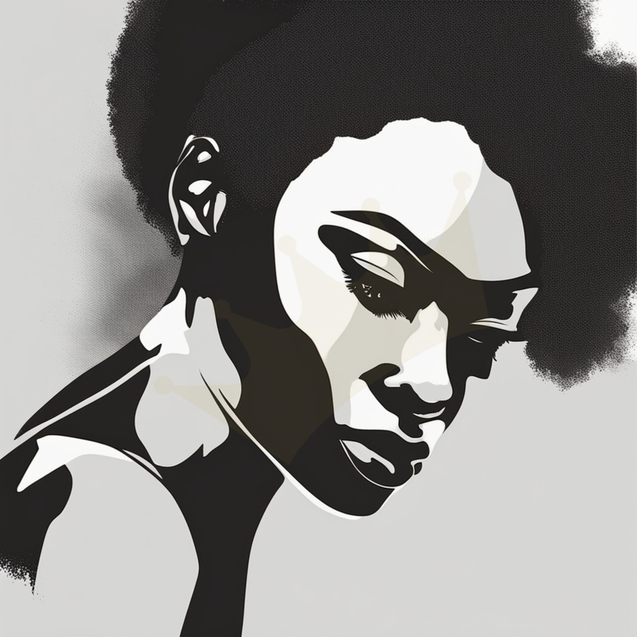 Silhouette of Strength Collection 2 - The Artful Mane 16  Print