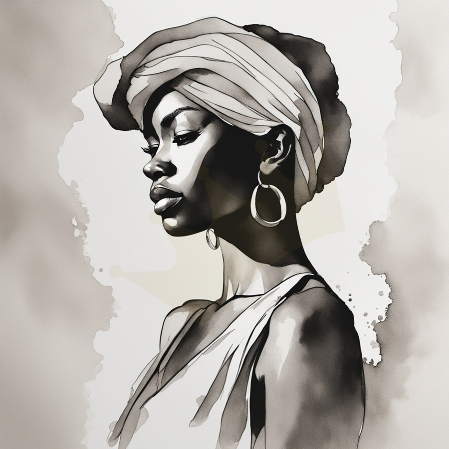 Silhouette of Strength Collection 1 - The Artful Mane 5  Print