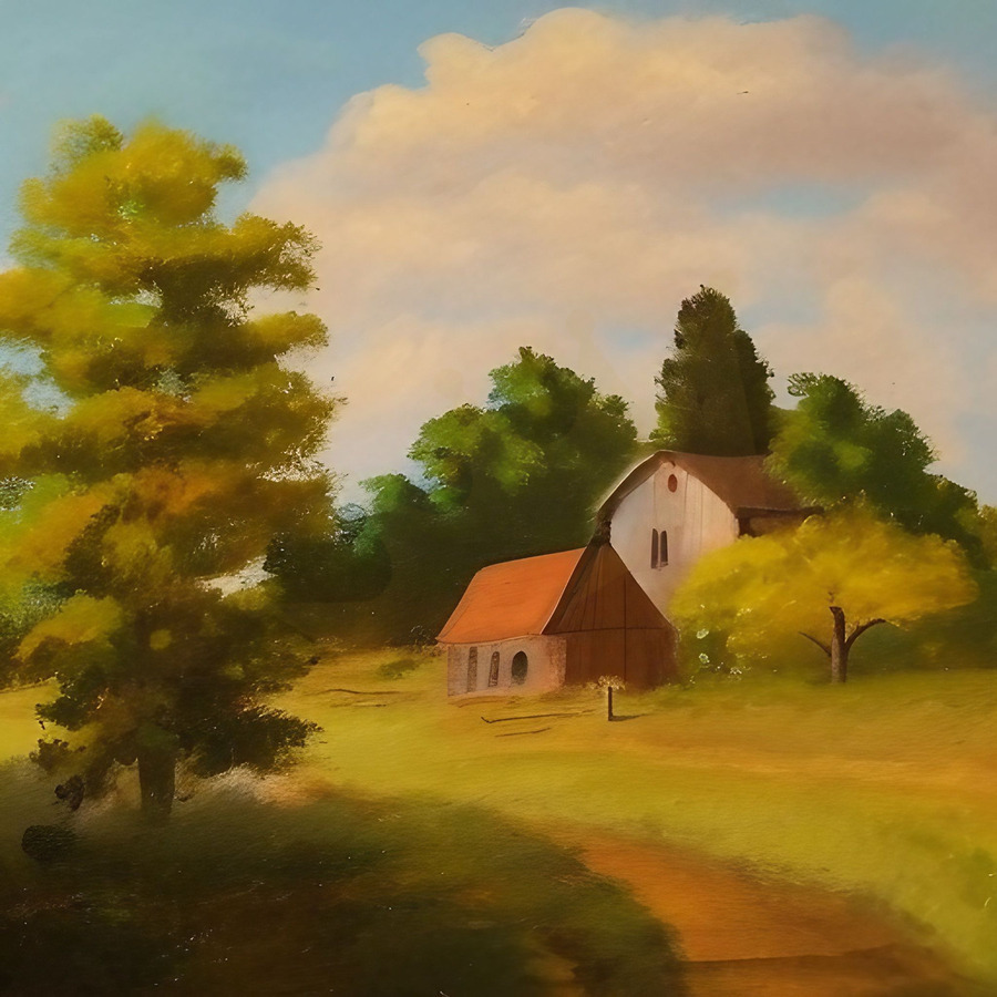 The Little Farm  Print