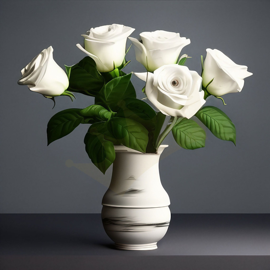 Vase of Peace.  Print