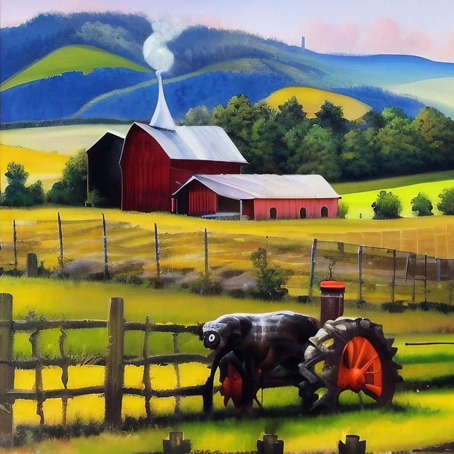 Daily Life. Farm Life  Print