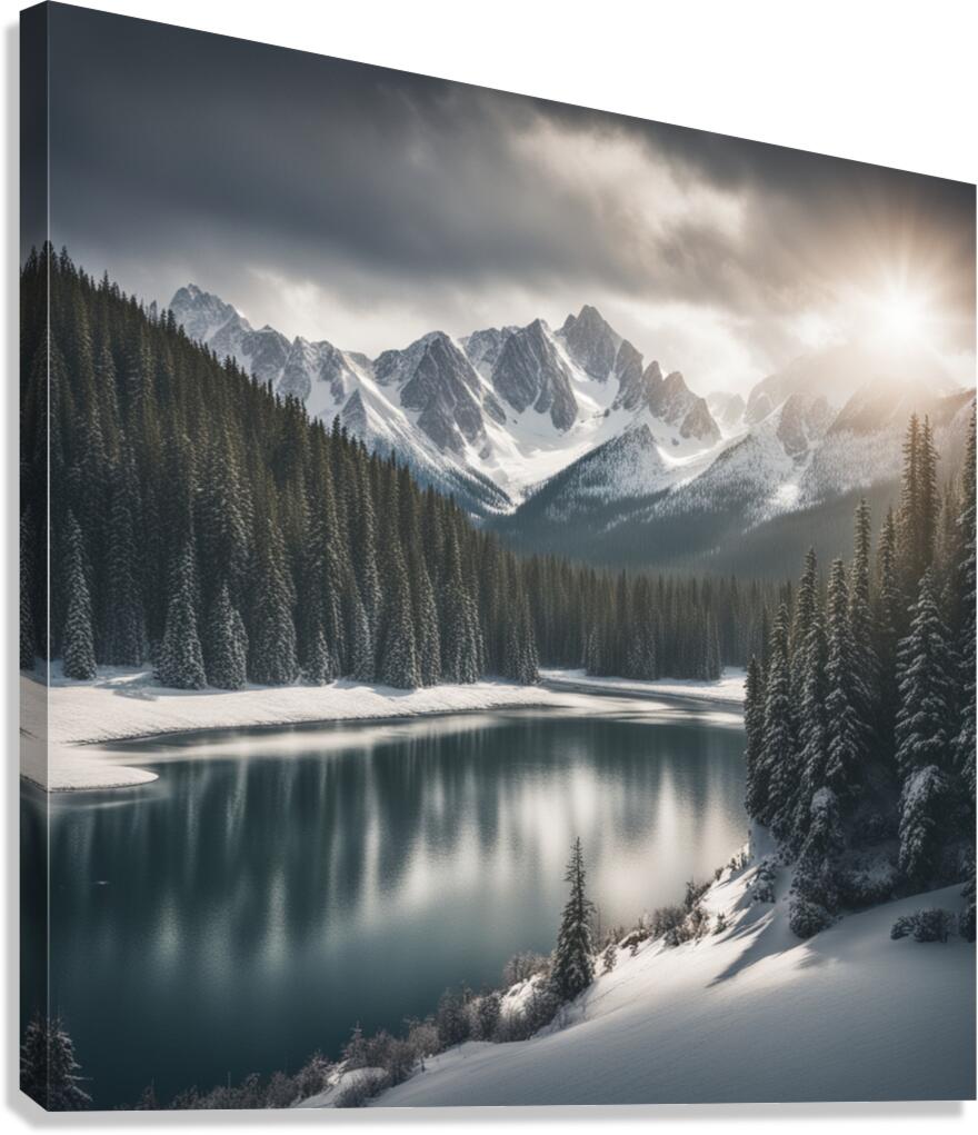 Winter Wonderland & Christmas Celebration 4 Canvas Print