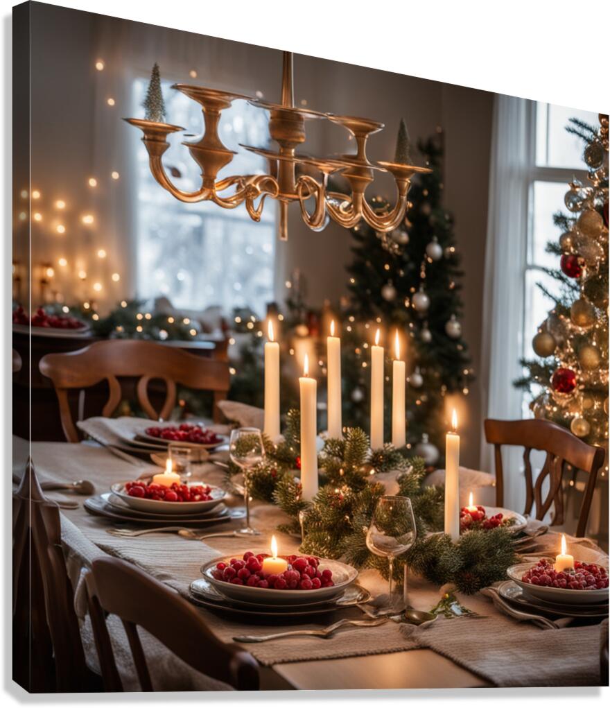 Winter Wonderland & Christmas Celebration 3  Canvas Print