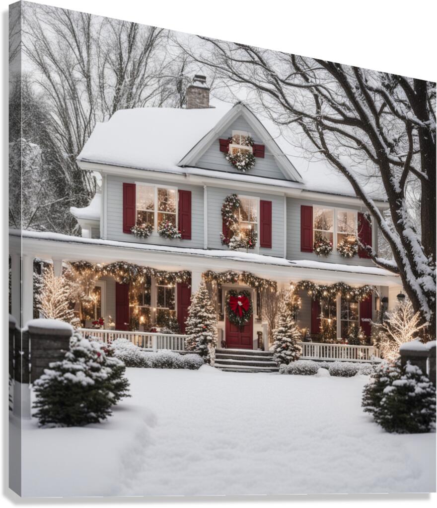 Winter Wonderland & Christmas Celebration 7  Canvas Print