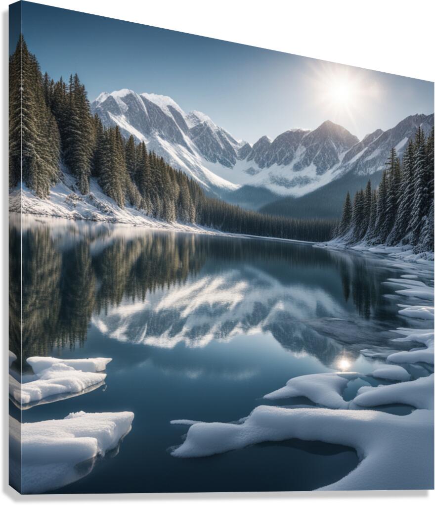Winter Wonderland & Christmas Celebration 8  Canvas Print