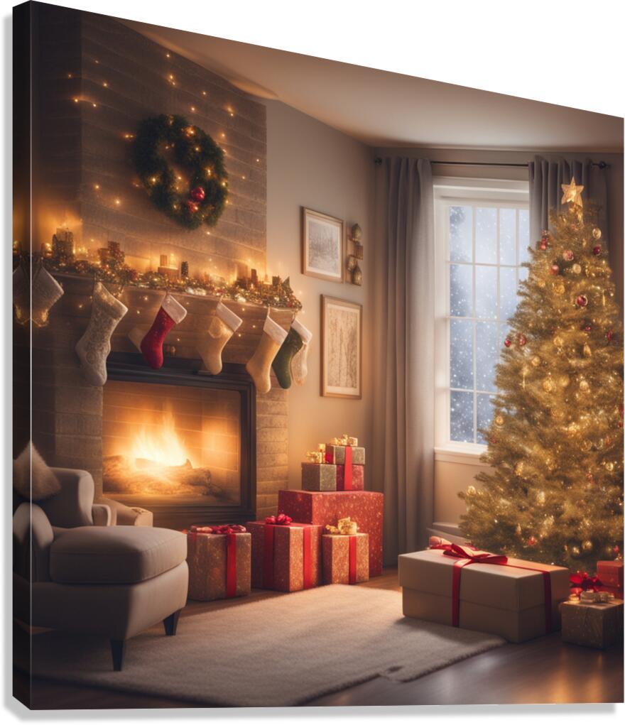 Winter Wonderland & Christmas Celebration 9  Canvas Print