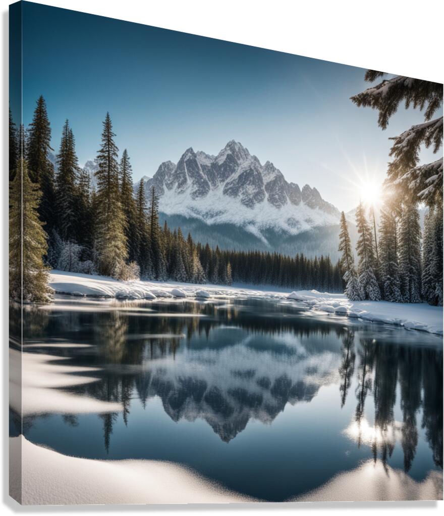 Winter Wonderland & Christmas Celebration 15  Canvas Print
