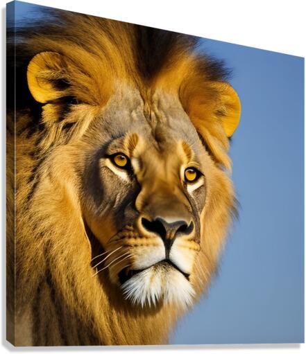 The King. Lion Canvas Print