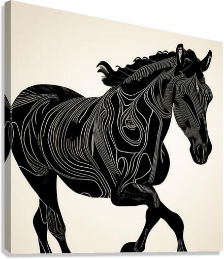 Sampson. Horse. Canvas Print