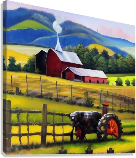 Daily Life. Farm Life Canvas Print