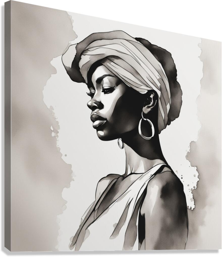 Silhouette of Strength Collection 1 - The Artful Mane 5 Canvas Print