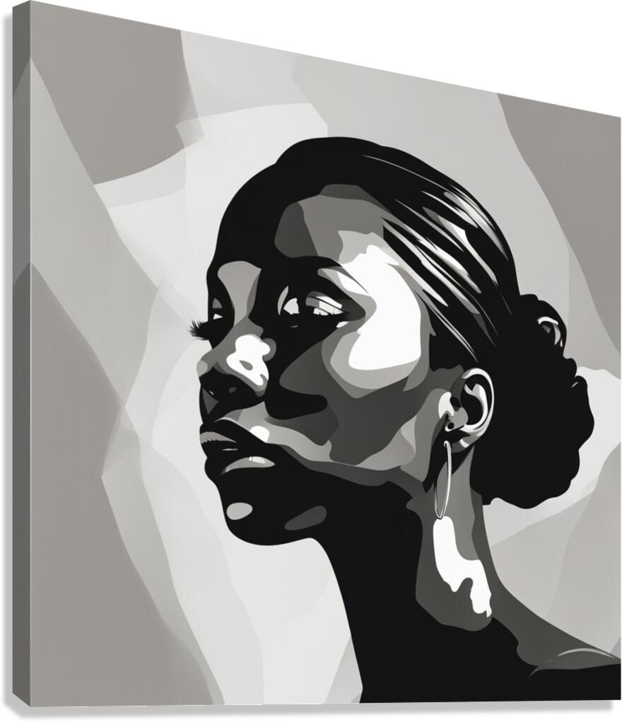 Silhouette of Strength Collection 1 - The Artful Mane 6 Canvas Print