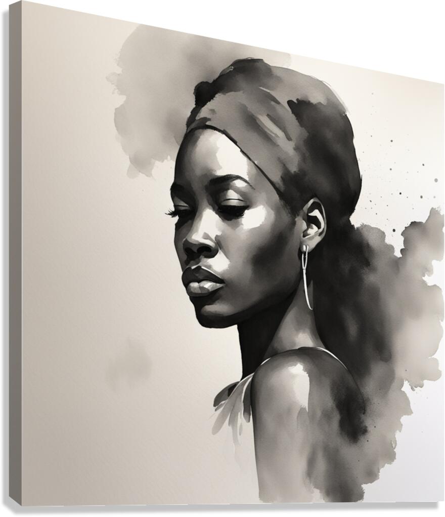 Silhouette of Strength Collection 1 - The Artful Mane 7  Canvas Print
