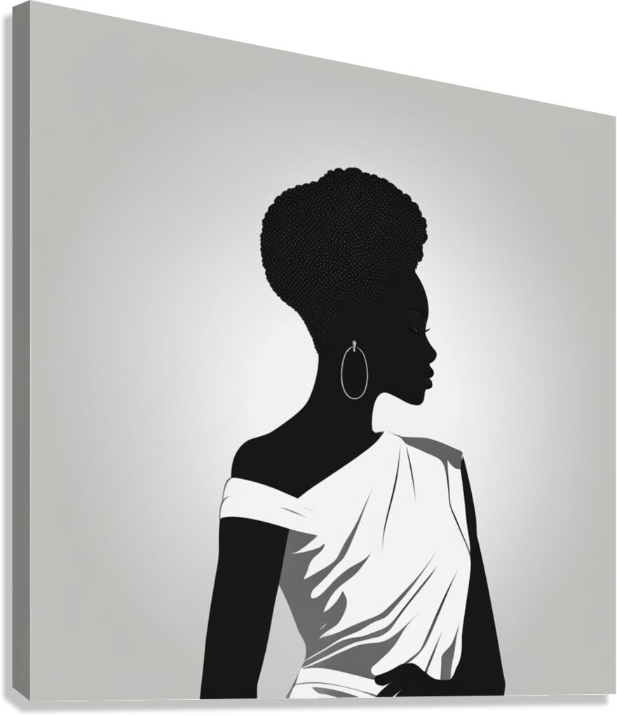 Silhouette of Strength Collection 1 - The Artful Mane 9 Canvas Print